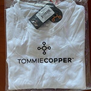 Tommie Copper Shoulder Centric Support Shirt, Men’s, White, Large, NWT orig pkg